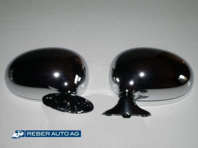 Mazda MX-5 NA Aussenspiegelsatz verchromt manuell 1990-1997 – Set links und rechts, ausgenommen 1.8l Modelle ab 1993 mit elektrisch verstellbaren Spiegeln