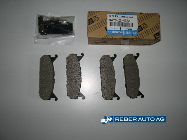 Mazda MX-5 NA 1.6l Bremsbelagsatz hinten 231mm Original NAY92643ZA 1990-1997