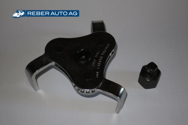 Mazda MX-5 Ölfilter Lösekralle Werkzeug 63–102mm Detail Steckschlüsselantrieb 3/8" und 1/2" Adapter