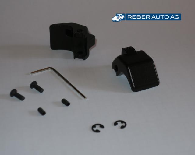 Mazda MX-5 NA NB NBFL Verdeckverschlussnocken Reparatursatz schwarz uni – CNC-Aluminium Hardtopverschluss 1990-2005