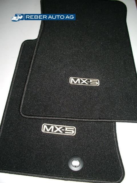 Mazda MX-5 NA NB NBFL Teppichsatz Fussraum Velours Schwarz Original NC83V0320 1990-2005