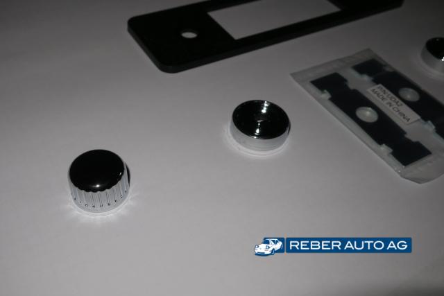 Mazda MX-5 RetroSound Radio Blende chrom/schwarz Drehknöpfe