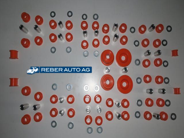 FLO-FLEX Polyurethan Fahrwerkbuchsen Komplett-Kit für Mazda MX-5 NB NBFL (1998–2005) – Querlenker und Stabilisator
