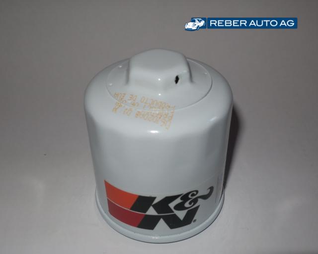 Oberseite K&N Performance Ölfilter HP1008 für Mazda MX-5 NA NB NBFL (1990–2005) – aufgeschweisste Mutter für einfaches Lösen
