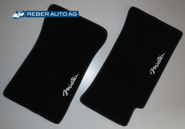 Mazda Miata NA Teppichsatz Fussraum Schwarz mit Miata Logo 1989-1998
