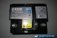 Mazda MX-5 Exide Premium Starterbatterie Draufsicht Polanschluss EA472
