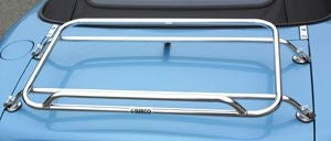 Mazda MX-5 Gepäckträger Classic Chrom rostfreier Chromstahl NA NB NBFL 1990-2005 – inkl. Montagezubehör, keine Bohrungen nötig
