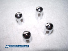 Mazda MX-5 NA/NB/NBFL Chromknopf Lüftungsdüse – Verchromte Kappen für die Lüftungsdüsen-Kugeln, Set à 4 Stück (1990–2005).
