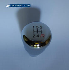 Mazda MX-5 NA/NB/NBFL/NC/NCFL Schaltknauf Chrom 5-Gang – Detailansicht Schaltschema und Schaltkulisse, passend für alle Modelle mit 5-Gang-Getriebe (1990–2014).
