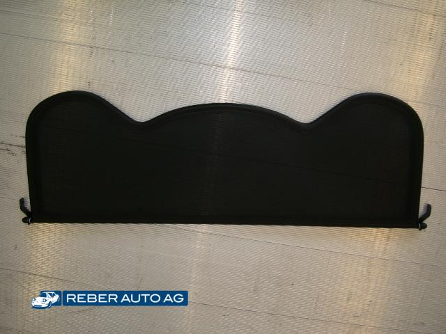 Mazda MX-5 NA/NB/NBFL WindStop Windschott schwarz – passend zu den Chrom-Designbügeln U-Form (StyleBar), (1990–2005).
