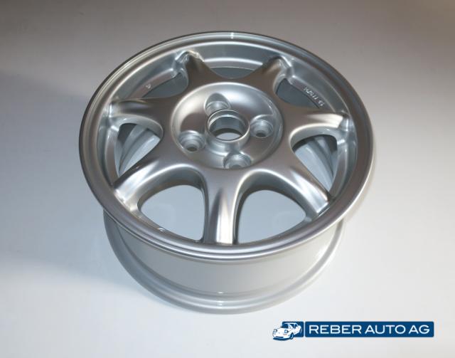 Mazda MX-5 NA Original 14 Zoll Alufelgen aufbereitet Seitenansicht 1994-1997
