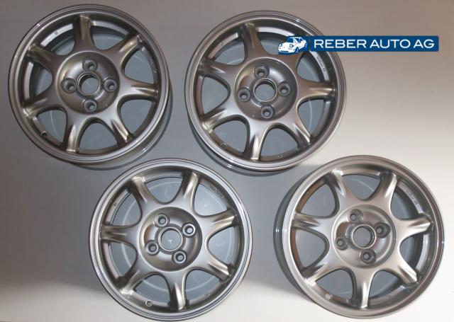 Mazda MX-5 NA Original 14 Zoll Alufelgen aufbereitet 4er-Set komplett 1994-1997
