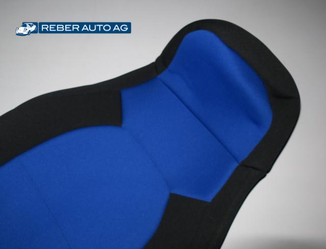Mazda MX-5 NA Sitzbezug Neoprene Schwarz/Blau Pilotsitz Detail 1990-1994
