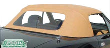 Mazda MX-5 NA Verdeck Vinyl beige (Beige-Braun) mit PVC Heckfenster und Reissverschluss 1990-1997 – Robbins 2900RCLTB, originalgetreuer Schnitt
