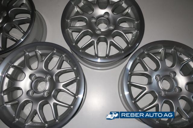 Mazda MX-5 NB GT Original 15 Zoll Alufelgen aufbereitet 4er-Set Detailansicht 1998-2000
