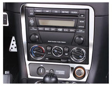 Mazda MX-5 NB/NBFL Chromumrandung Mittelblende – Selbstklebendes Set für Mittelblende, Radio und Schaltkulisse (1998–2005).
