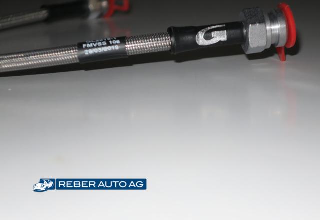 Mazda MX-5 NB NBFL Kupplungsschlauch Stahlflex Anschluss-Detail 1998-2005 – Hochwertige Chromstahl-Verschraubung
