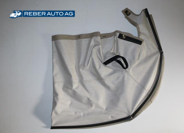 Mazda MX-5 NB NBFL Persenning Verdeckabdeckung Beige Braun – Detailansicht Innenseite, Original Mazda Ersatzteil NC10R1960C80
