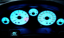 Mazda MX-5 NB/NBFL Tachoscheiben beleuchtet – Set mit Zifferscheiben, Regler für Lichtstärke und Farbe sowie Einbauanleitung (1998–2005).
