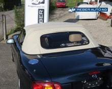 Mazda MX-5 NB NBFL Verdeck Vinyl Glasheckscheibe beheizt beige 1998-2005
