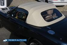 Mazda MX-5 NB NBFL Verdeck Vinyl Glasheckscheibe beheizt beige Seitenansicht 1998-2005
