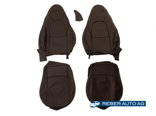 Mazda MX-5 NBFL Ledersitzbezüge Schwarz Silbernaht 2001-2005
