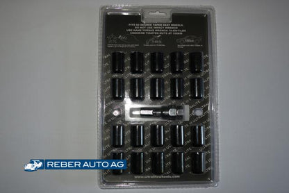 Mazda MX-5 Radmuttersatz M12x1.5 Schwarz Detail Radmutter ULNHN3021B
