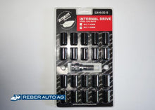 Mazda MX-5 Radmuttersatz M12x1.5 Schwarz 20 Stück mit Steckschlüssel ULNHN3021B NA/NB/NC 1990-2015
