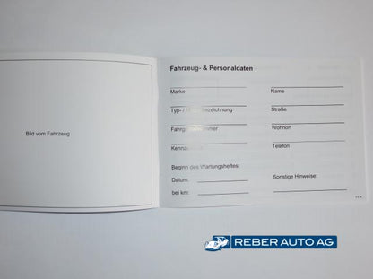 Serviceheft Universal Innenseiten mit Service-Nachweisen