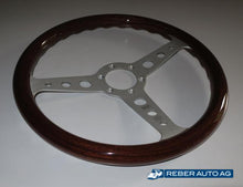 Seitenansicht Momo Heritage Indy Sportlenkrad Holz für Mazda MX-5 NA (1990–1993) – Lenkradprofil und Speichendesign
