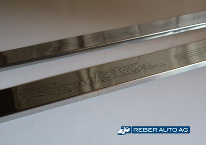 Türschwellen selbstklebend Chrom 90-97