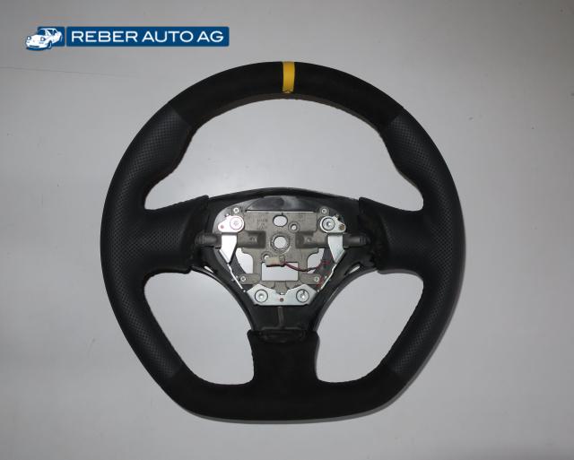 Sportlenkrad konfektioniert für Mazda MX-5 NB (1998–2000) – Aufpolsterung, Wildleder, Abflachung, 12-Uhr-Markierung nach Kundenwunsch
