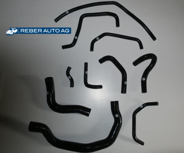 Stoney Racing Silikon-Kühlwasserschlauch-Set Schwarz 1.6l für Mazda MX-5 NB NBFL (1998–2005) – komplettes Set, B6-Motor

